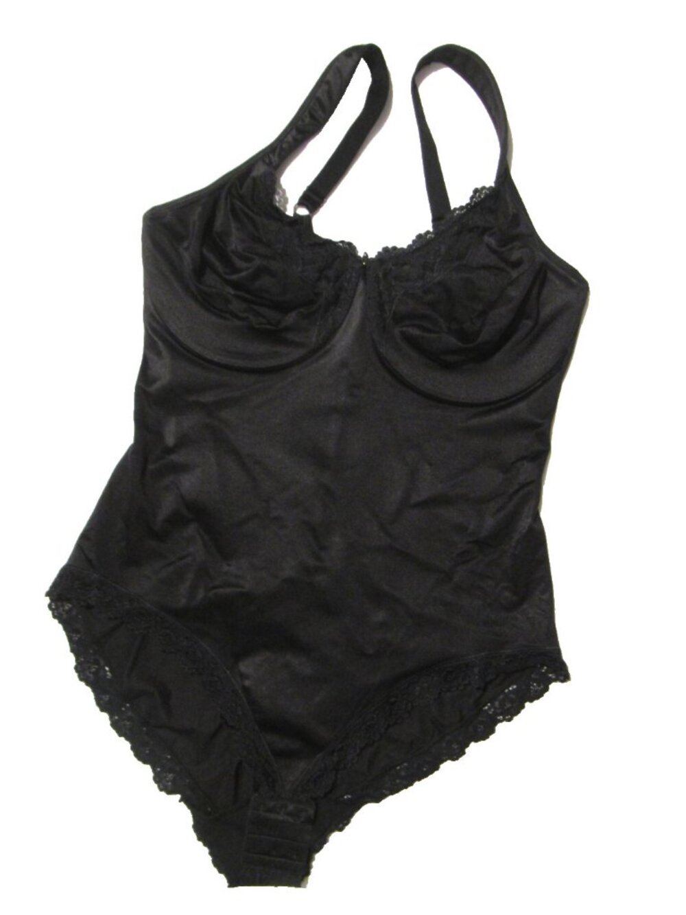 Vintage D42/95 Plus Size Curvation Underwire Bodysuit Slimming Shapewear Black